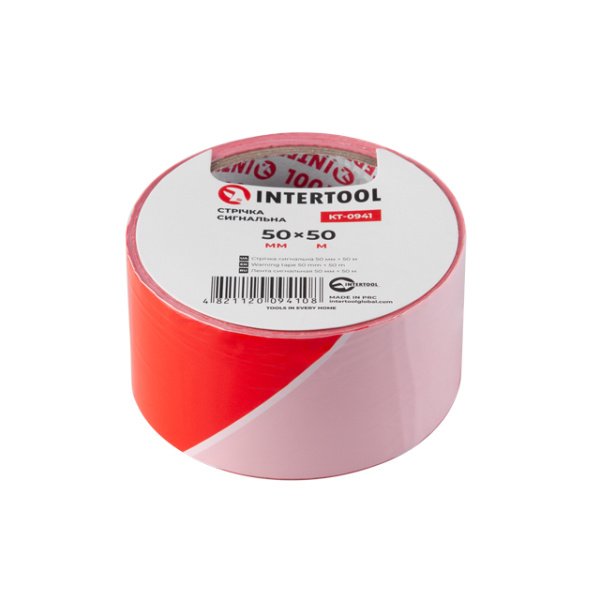 Стрічка сигнальна, 50 м, 50 мм INTERTOOL KT-0941