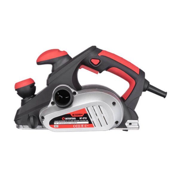 Eлектрорубанок 850 Вт, 16000 об/хв, ніж 82 мм, 0-3 мм INTERTOOL WT-0710
