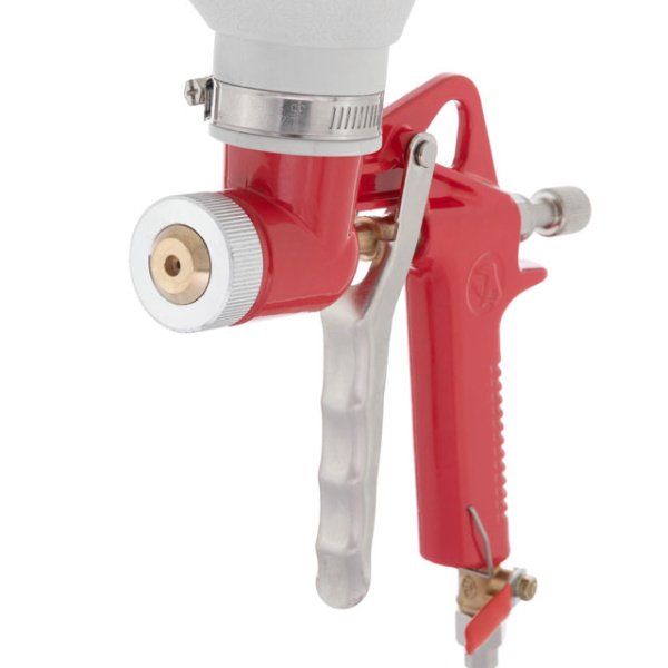 Розпилювач штукатурний пневматичний, форсунки: 4, 6, 8 мм, верхній пластиковий бачок, 9000 мл, 3-6 атм INTERTOOL PT-0403