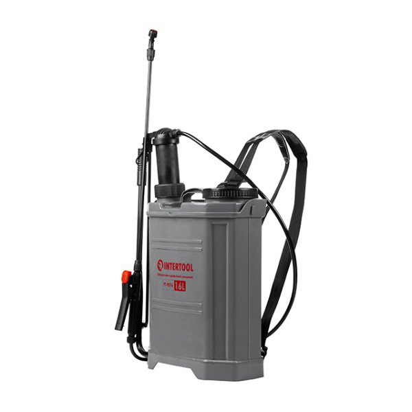 Обприскувач гідравлічний ранцевий, 12 л INTERTOOL FT-9016