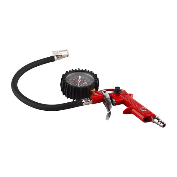 Пістолет для підкачування коліс із манометром пневматичний INTERTOOL PT-0504