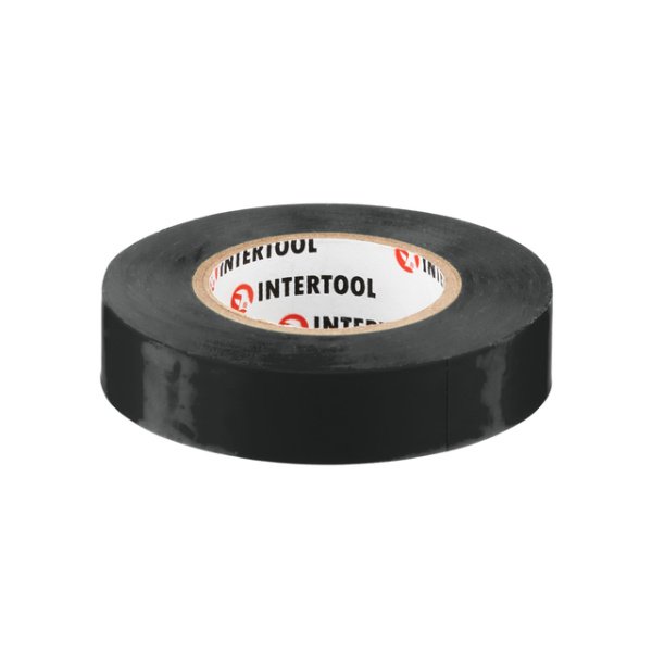 Стрічка ізоляційна 0.15ммx17ммx20м чорна (упак 10 шт) INTERTOOL IT-0021