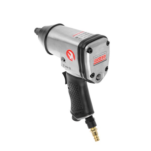 Гайковерт пневматичний 1/2", до 6 атм, 345 Нм, 7000 об/хв, 260 л/хв, набір головок 17 од., кейс INTERTOOL PT-1101