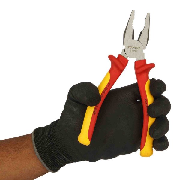 Плоскогубці електрика MaxSteel VDE 1000V комбіновані довжиною 175 мм STANLEY 0-84-001