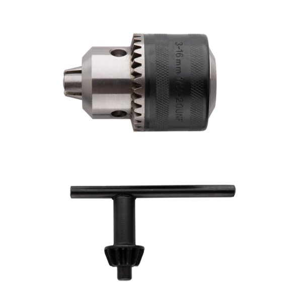 Патрон для дриля із ключем 1/2"x20, 3-16.0мм INTERTOOL ST-1620
