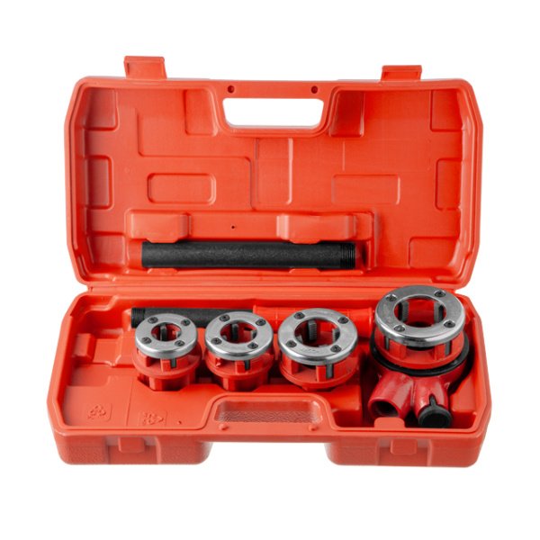 Набір плашок трубних 4 шт, для нарізання різьби: 1/2", 3/4", 1", 1 1/4" INTERTOOL SD-8004