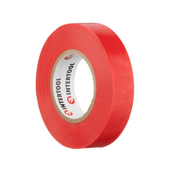 Лента изоляционная 0.15мм*17мм*20м красная INTERTOOL IT-0050