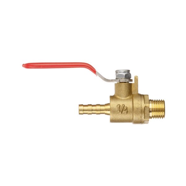 Кран шаровий повітряний, латунь, зовнішня різьба 1/4 "на шланг 6мм, STORM INTERTOOL PT-1886