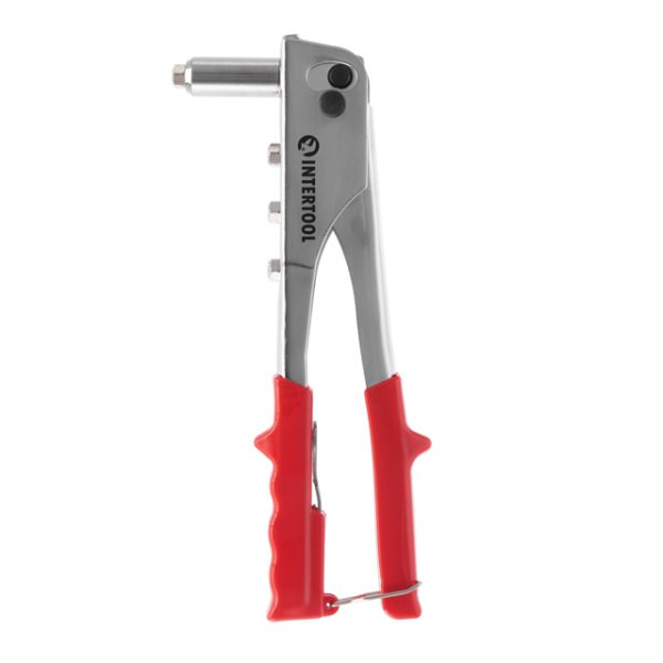 Пістолет заклепувальній посилений, 250 мм, діаметр застосовуваної заклепки: 2,4, 3,2, 4,0, 4,8 мм INTERTOOL RT-0004