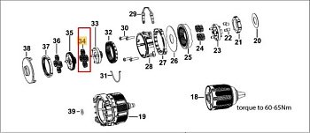 Шестерня DeWALT DCD708