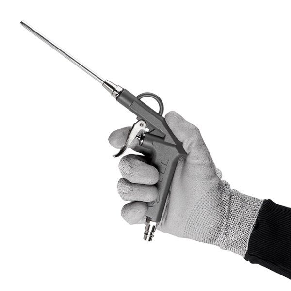 Пістолет для продування короткий з додатковим наконечником 120мм INTERTOOL PT-0804