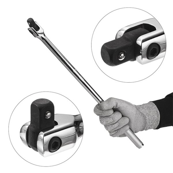 Вороток із шарніром 1/2" 450 мм CrV INTERTOOL ET-1034