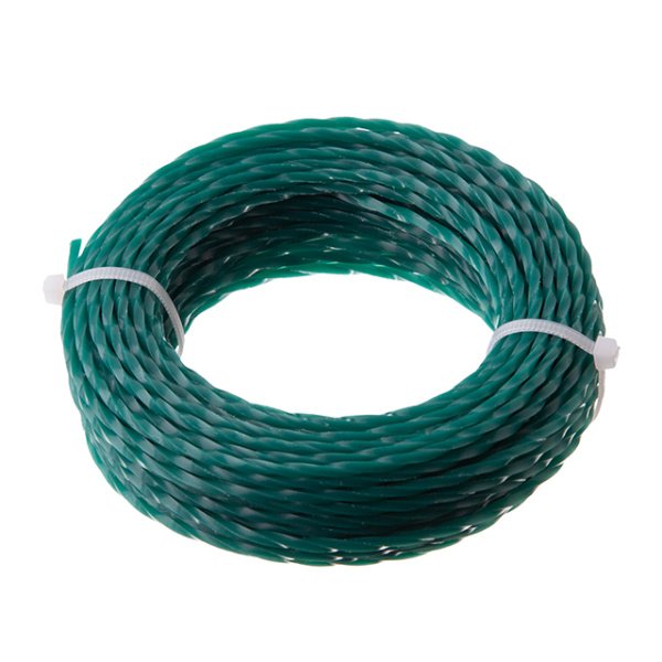 Лiска для тримера "квадрат" кручена, 2.4 мм x 15 м INTERTOOL DT-2323