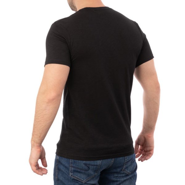 Футболка чорна XXL 100% бавовна INTERTOOL SP-2205