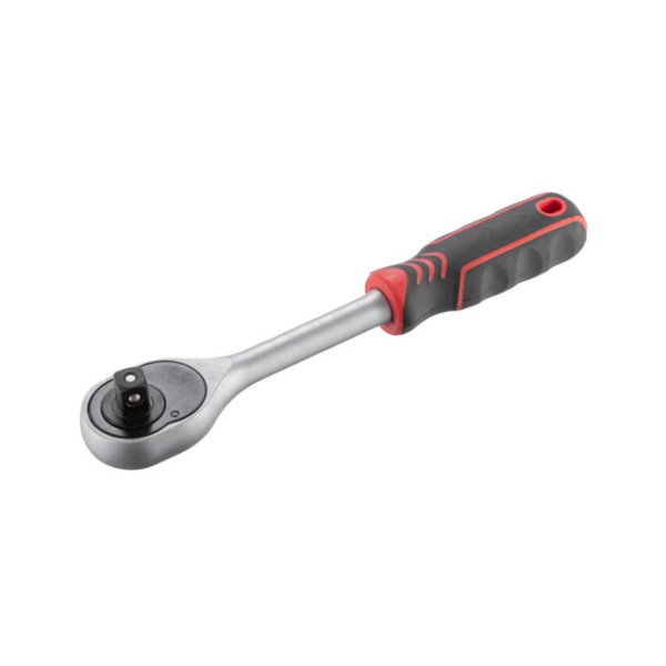 Рукоятка із храповим механізмом на 45 зубів 1/2'' (Проф) CrV INTERTOOL HT-2119