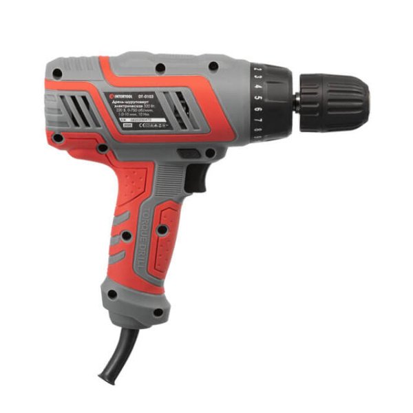 Дриль-шурупокрут електричний 320 Вт, 220 В, 0-750 об/хв., 0.8-10 мм, 10 Нм INTERTOOL DT-0103 Дриль-шурупокрут електричний 320 Вт, 220 В, 0-750 об/хв., 0.8-10 мм, 10 Нм INTERTOOL DT-0103