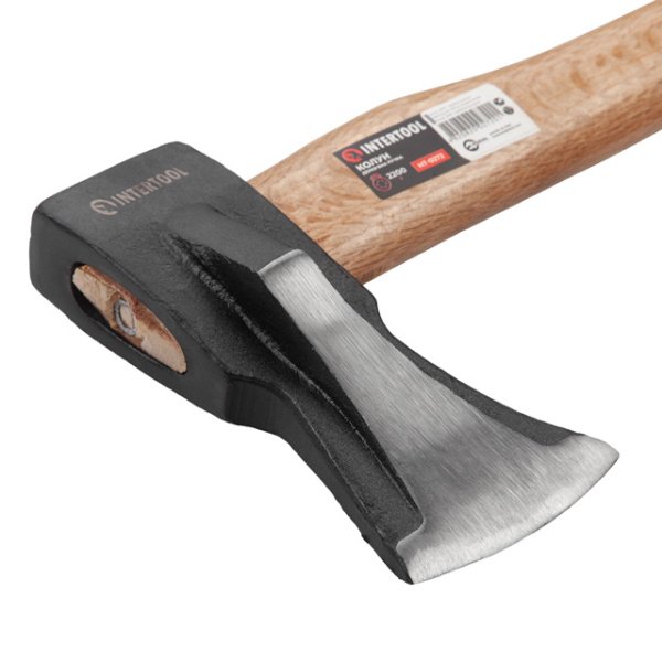 Колун 2200 г, ручка з ясена, 48-57 HRC INTERTOOL HT-0272