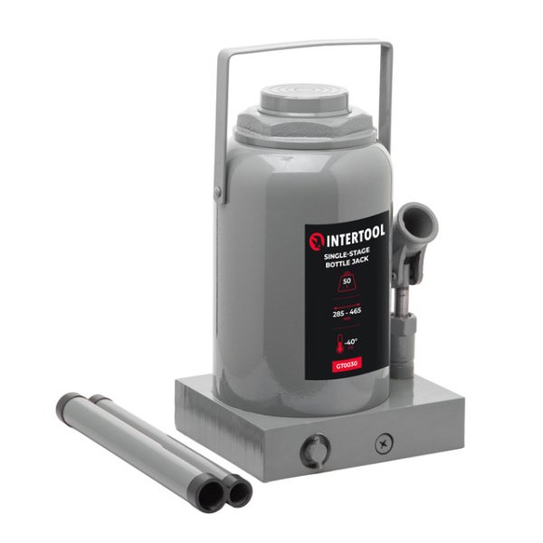 Домкрат "стовпчик" одноштоковий 50 т INTERTOOL GT0030