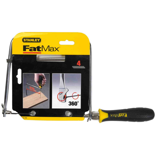 Лобзик FatMax з трьома запасними пилками довжиною 160 мм STANLEY 0-15-106