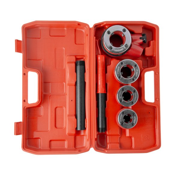 Набір плашок трубних 4 шт, для нарізання різьби: 1/2", 3/4", 1", 1 1/4" INTERTOOL SD-8004