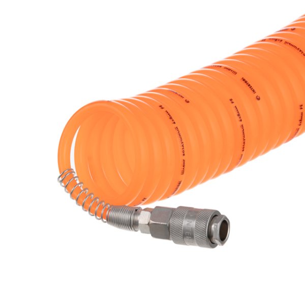 Шланг спіральний, 6×8 мм, 15 м, зі швидкороз'ємними з'єднаннями INTERTOOL PT-1702