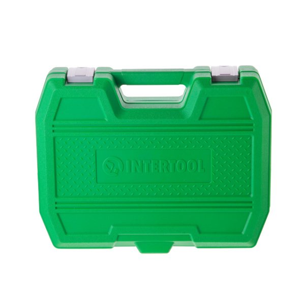 Набір інструментів, 1/2", 38 од., головки: 8-32 мм, ключі: 8-22 мм, кейс INTERTOOL ET-6038SP