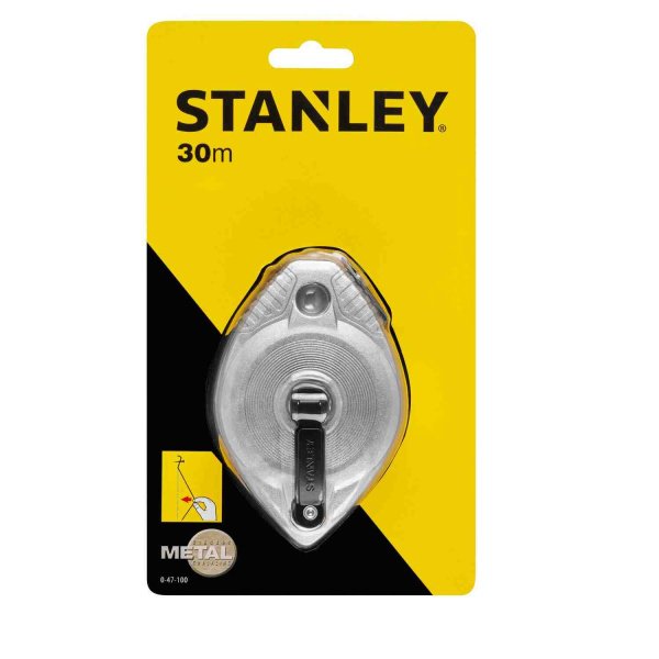 Шнур розмічальний завдовжки 30 м в металевому корпусі STANLEY 0-47-100
