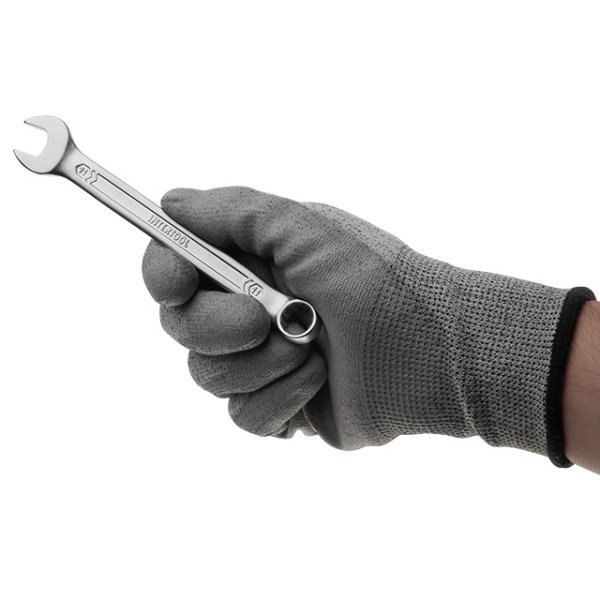 Ключ комбінований 11 мм, CrV, покриття Сатин-хром PROF DIN3113 INTERTOOL XT-1011