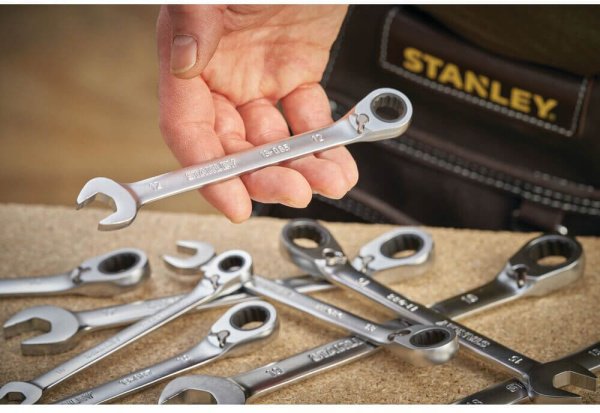 Ключ гайковий комбінований розміром 15 мм з храповим механізмом STANLEY FMMT13088-0