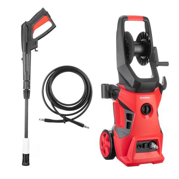 Мийка високого тиску, 2,0 кВт, 110-160 бар, 7,5 л/хв, шланг 5 м INTERTOOL DT-1517