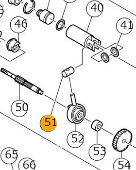 Ось  Hitachi DH24PC3