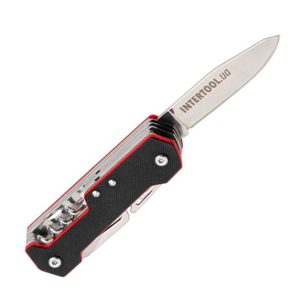 Ніж складаний, 165 мм, 9 в 1 INTERTOOL HT-0597