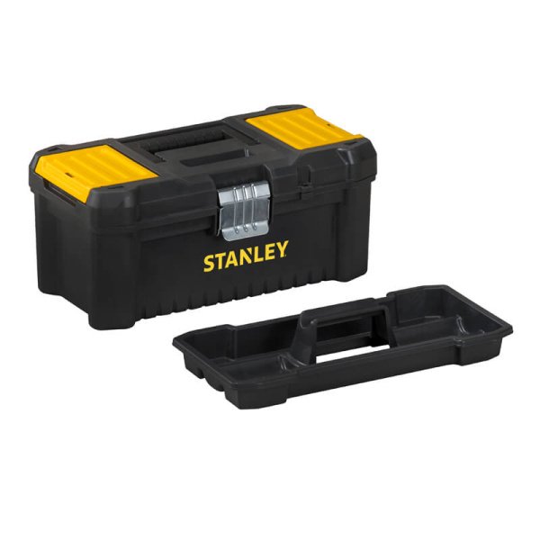 Ящик ESSENTIAL пластиковий з металевими застібками, розмір 316x156x128 мм (12.5 ) STANLEY STST1-75515