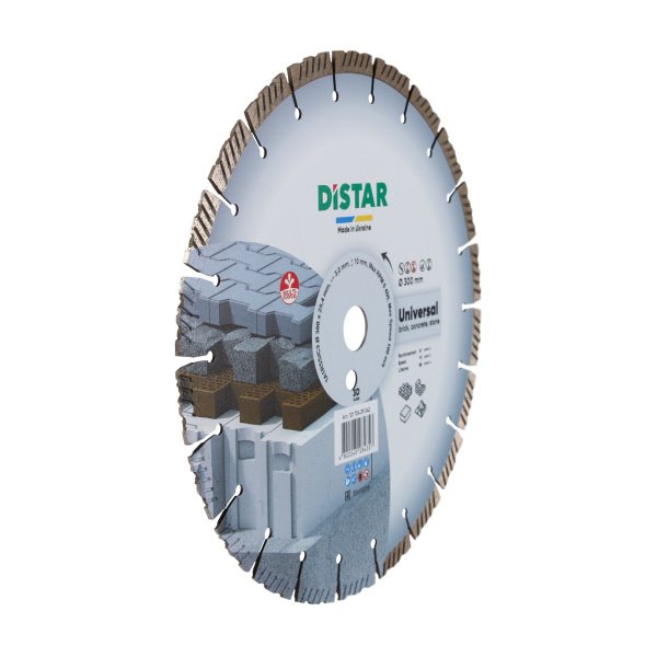 Круг алмазний вiдрiзний Distar 1A1RSS/C3 300x3,0/2,0x10x25,4-11,5-22 HIT Universal