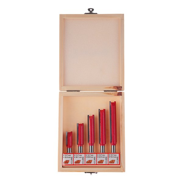 Набір фрез пазових прямих, 5 шт. INTERTOOL HT-0075