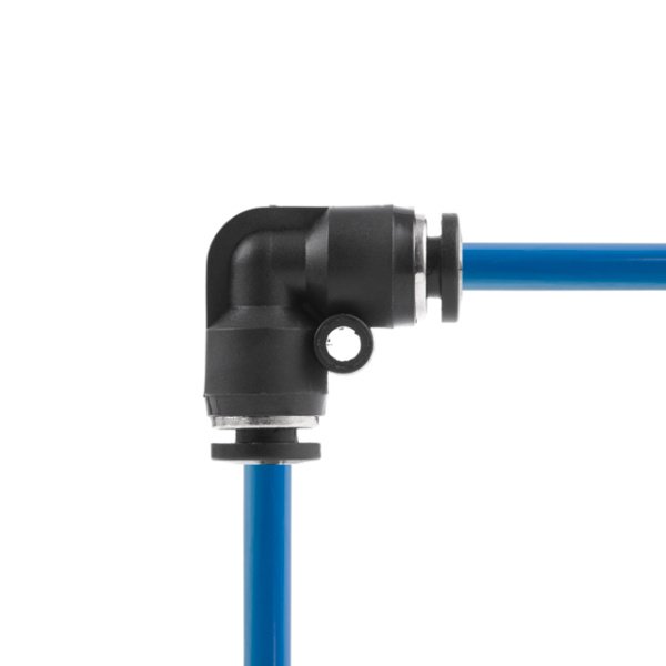 З'єднання цангове L-образне для поліуретанових та ін. шлангів 4х4 мм INTERTOOL PT-2320