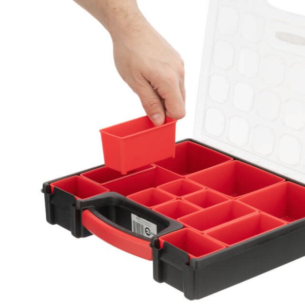 Органайзер 12 ", 13 лотків, 31.5х27х6 см INTERTOOL BX-4031