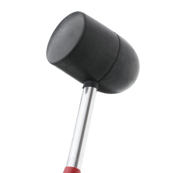 Киянка гумова 1250 г, 90 мм. чорна гума, металева ручка. INTERTOOL HT-0228