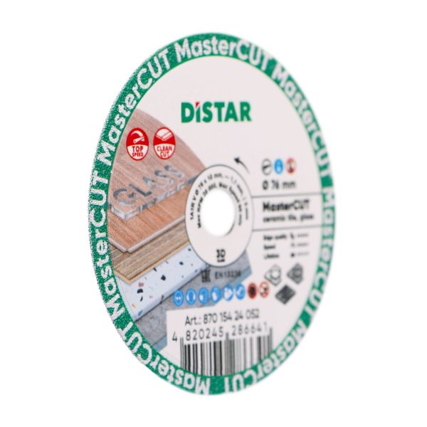 Круг алмазний вiдрiзний Distar 1A1R V 76x0,8x5x10 MasterCUT