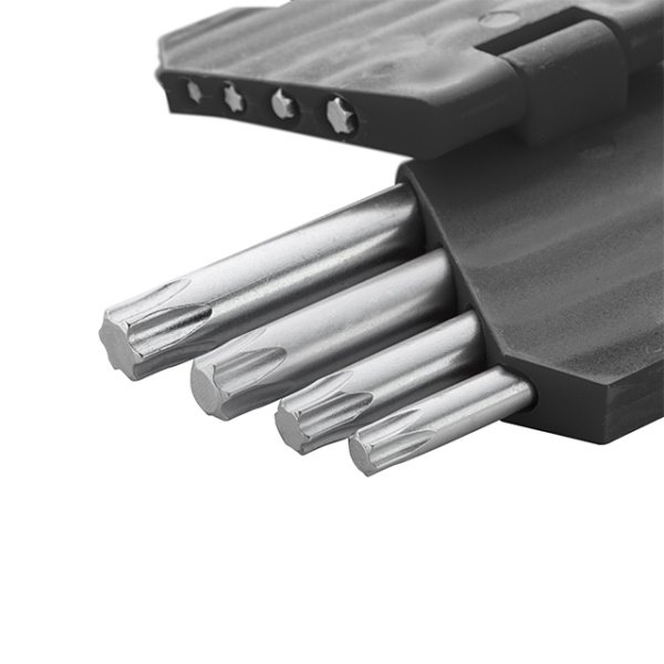 Набір ключів Г-подібних TORX, 9 шт., Т10-Т50, Cr-V INTERTOOL HT-0607