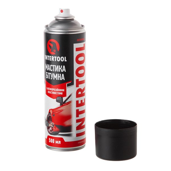 Мастика бітумна, аерозоль, 500 мл INTERTOOL FS-6850