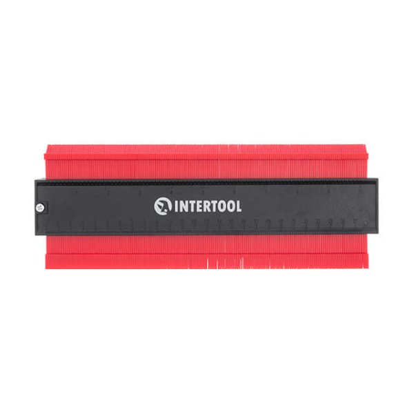 Шаблон для копіювання контуру, 250 мм, ABS, з фіксатором INTERTOOL MT-0025