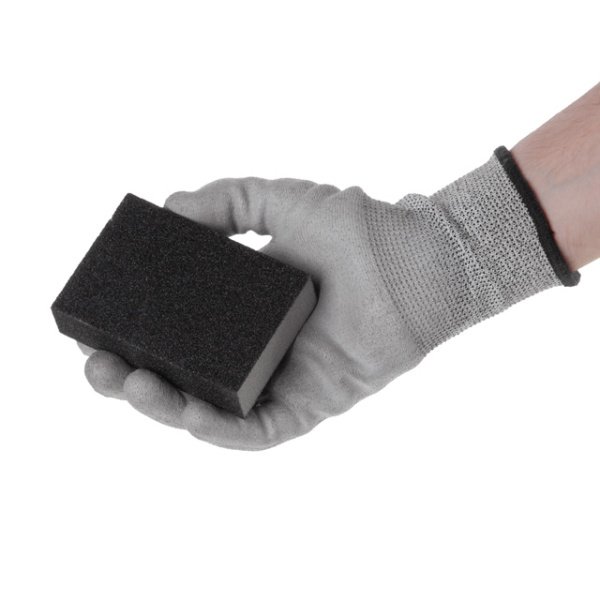 Губка для шліфування, 100×70×25 мм, оксид алюмінію, К80 INTERTOOL HT-0908
