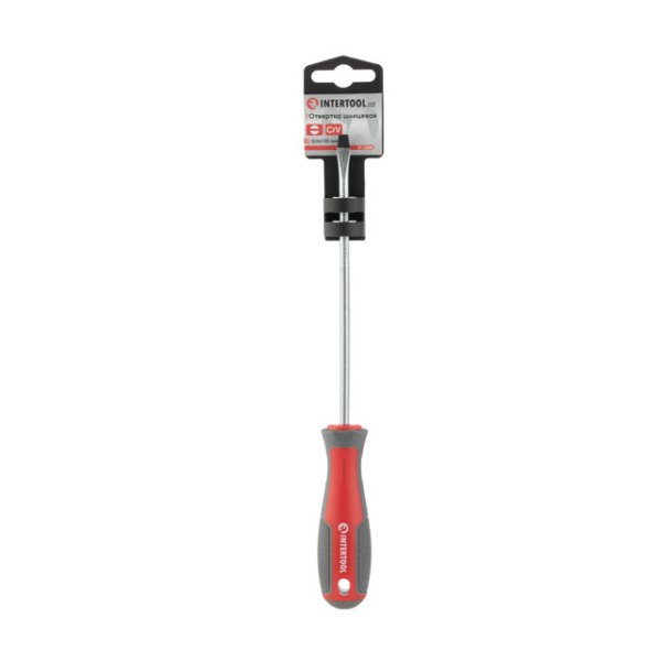 Викрутка шлицьова, SL5,0×150 мм, Cr-V INTERTOOL VT-3308