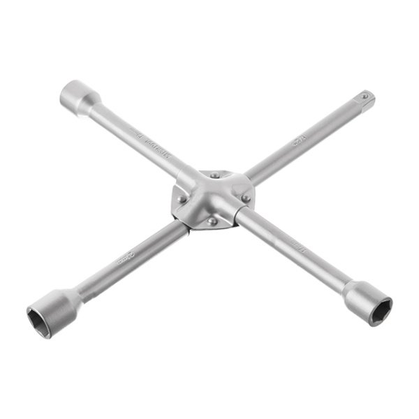 Ключ балонний хрестовий посилений, 14" * 355 м, D=16 мм, 17, 19, 1/2", 21 мм INTERTOOL HT-1604