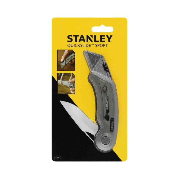 Ніж складаний QUICKSLIDE SPORT UTILITY KNIFE з двома лезами STANLEY 0-10-813