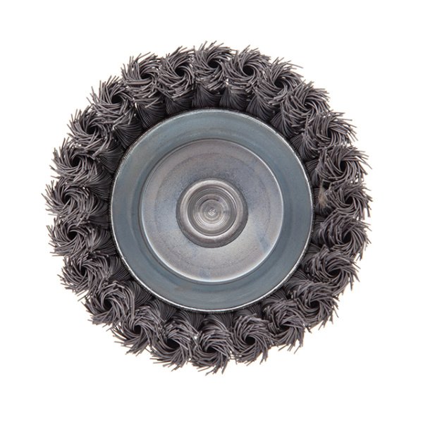 Щітка чашкова 100 мм для дриля, 1/4" (пучки плетеного дроту) INTERTOOL BT-3100