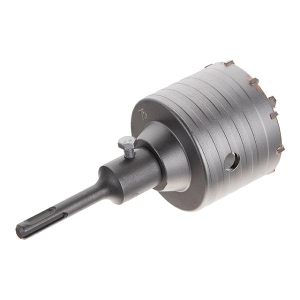Свердло корончате по бетону 75 мм, перехідник SDS-Plus 100 мм INTERTOOL SD-7075