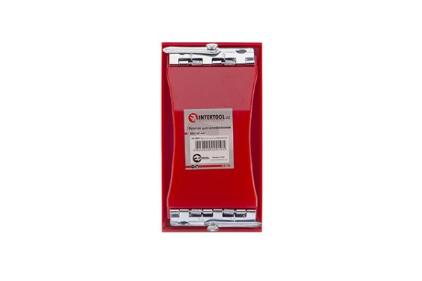 Брусок для шліфування, 85×165 мм, металевий затискач INTERTOOL HT-0001