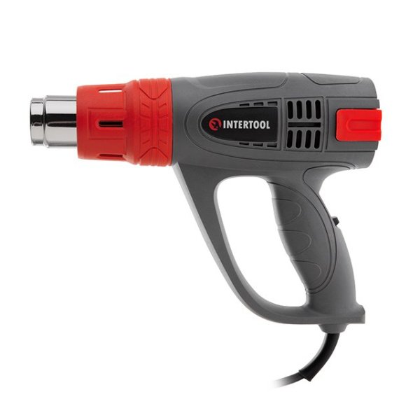 Фен технiчний, 2000 Вт, 3 режими, 60-600 °С, 300-500 л/хв. INTERTOOL DT-2420
